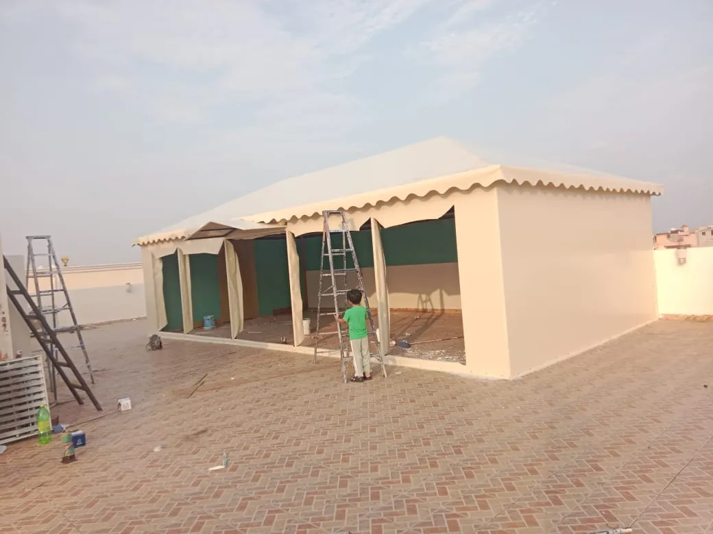 تجديد وتركيب بيوت الشعر الحديثة حي الخرج بالرياض 