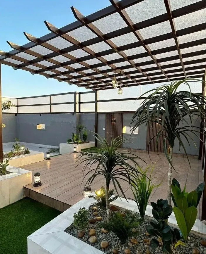 جلسات وشلالات حدائق لمنازل وفلل حي التخصصي بالرياض 