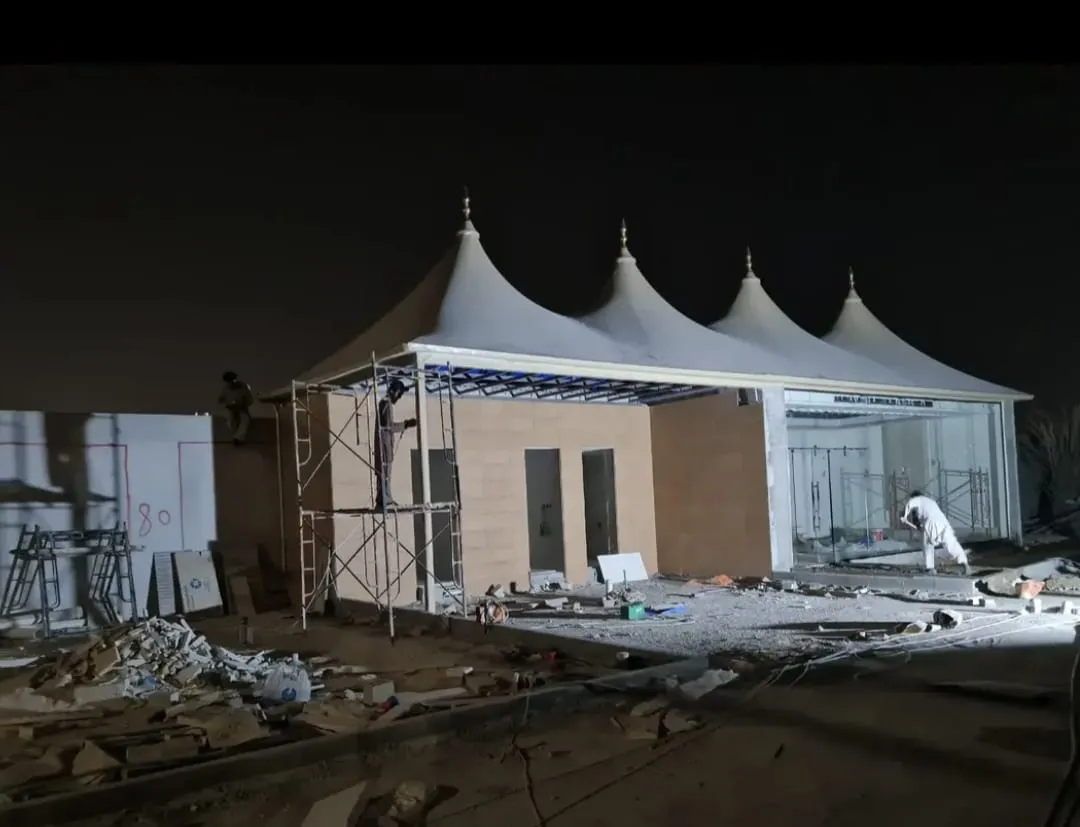 اشكال حديثه لتركيب خيام بيوت شعر في حي الدرعية 