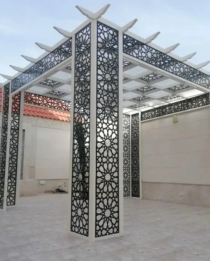 اجمل تركيب برجولات حديثة في حي الملقابالرياض