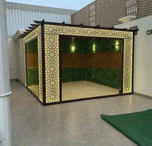 اجمل تركيب برجولات حديثة في حي الملقابالرياض