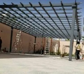 اجمل تركيب برجولات حديثة في حي الملقابالرياض