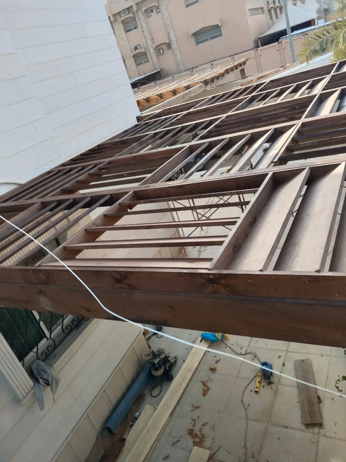 مظلات مداخل حي الملز بالرياض خصم 10%