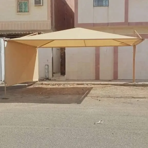 تركيب مظلات متنوعة حي الروضة بالرياض 