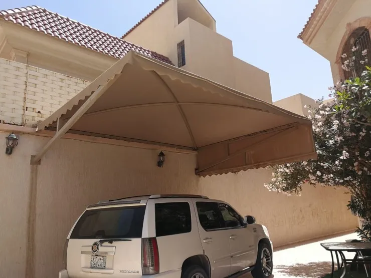 مظلات مداخل الفلل والمنازل حي العارض بالرياض