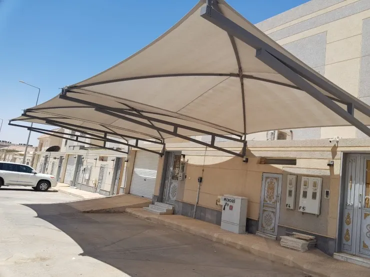 مظلات مداخل الفلل والمنازل حي العارض بالرياض