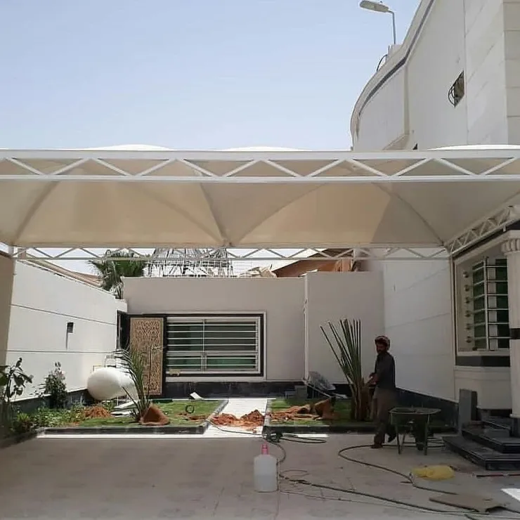 مظلات مداخل الفلل والمنازل حي العارض بالرياض