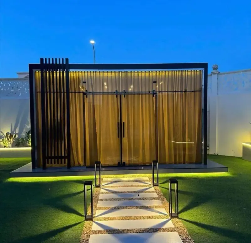 بناءمجالس خارجية لاستقبال الضيوف حي المعذر بالرياض 