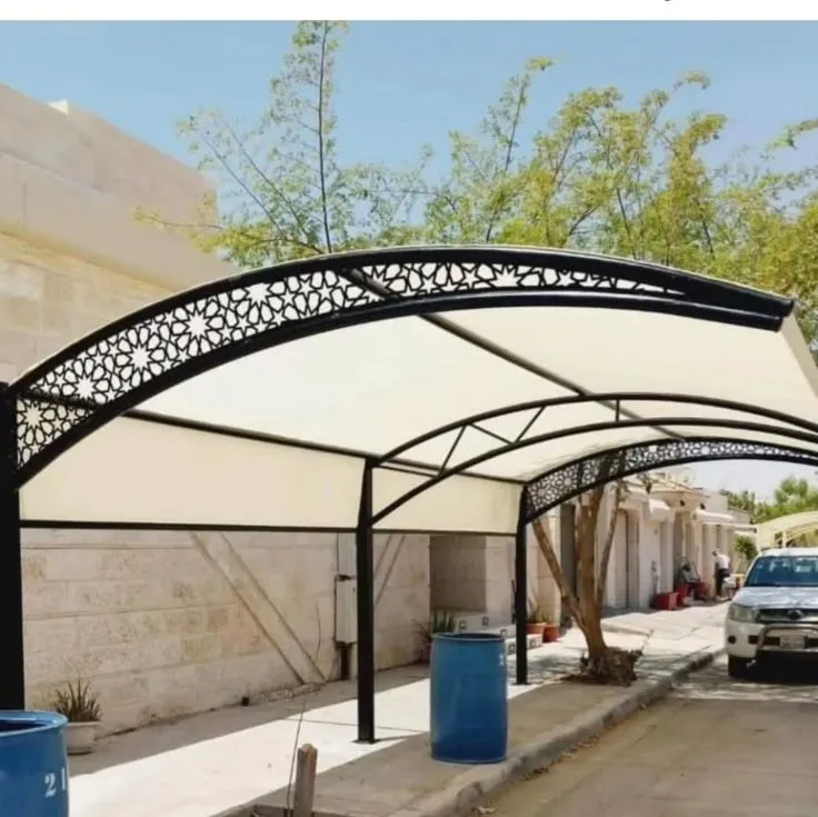 اشكال مظلات سيارات حديثة في حي الخرج