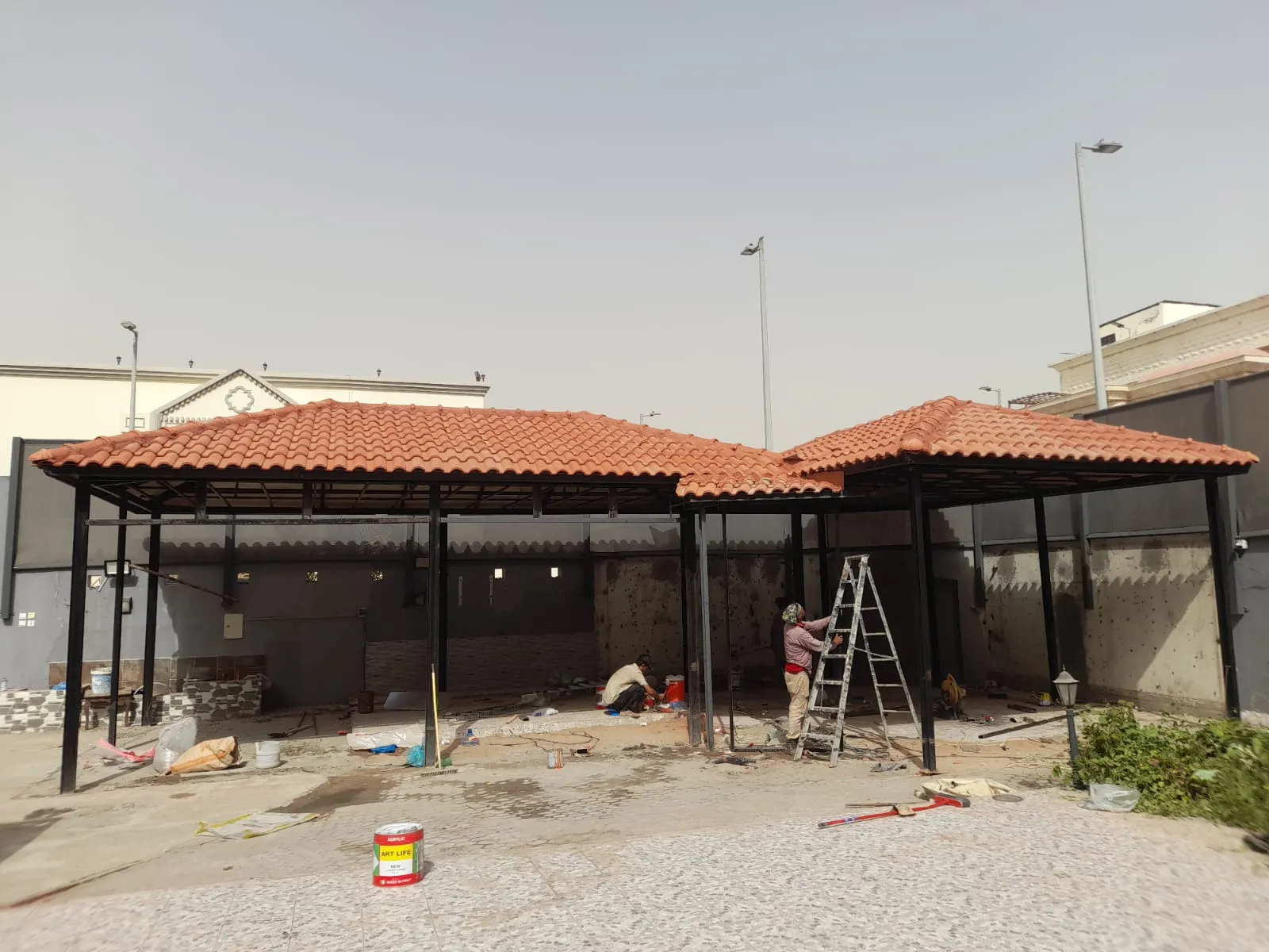 تركيب قرميد في حي التخصصي بالرياض 