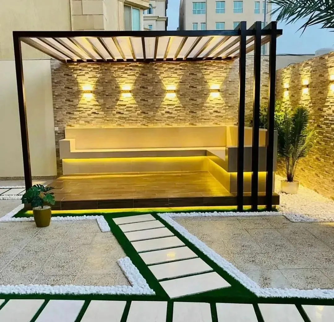 جلسات وشلالات حدائق لمنازل وفلل حي التخصصي بالرياض 