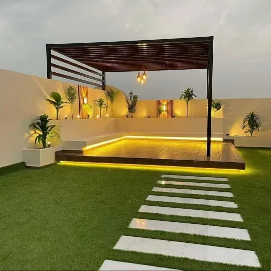 جلسات وشلالات حدائق لمنازل وفلل حي التخصصي بالرياض 