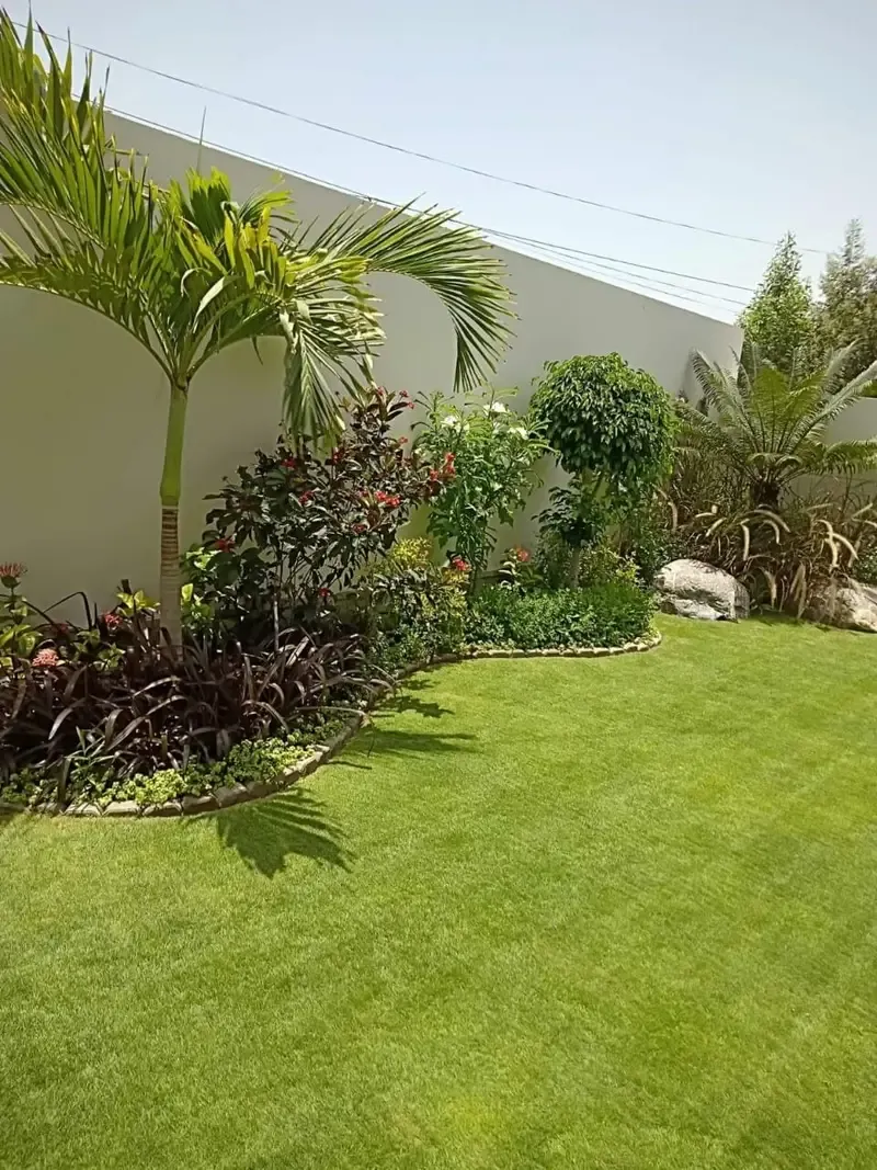 تركيب عشب صناعي لتنسيق حدائق حي التخصصي بالرياض 