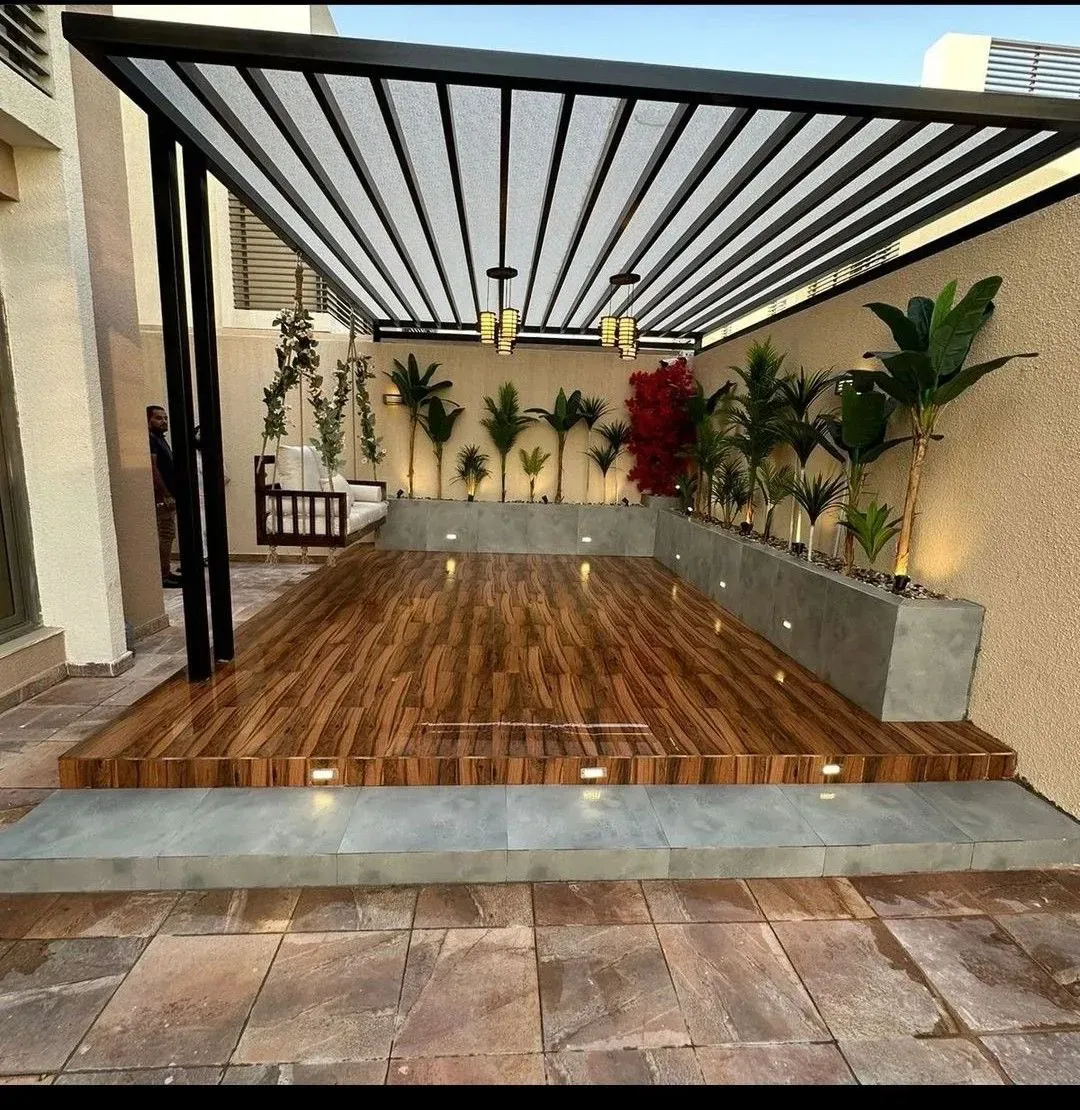 أحدث صيحات البرجولات والمظلات لعام 2026في الرياض