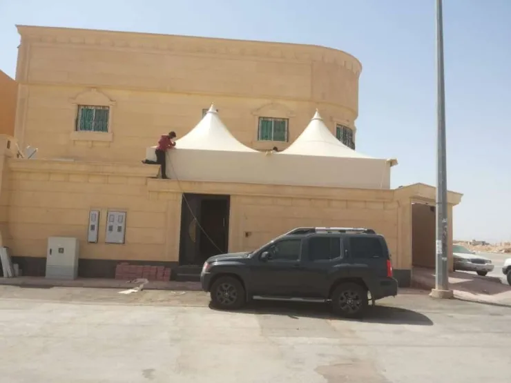 افضل تركيب مظلات هرمية حديثة لعام 2026في حي التخصصي 