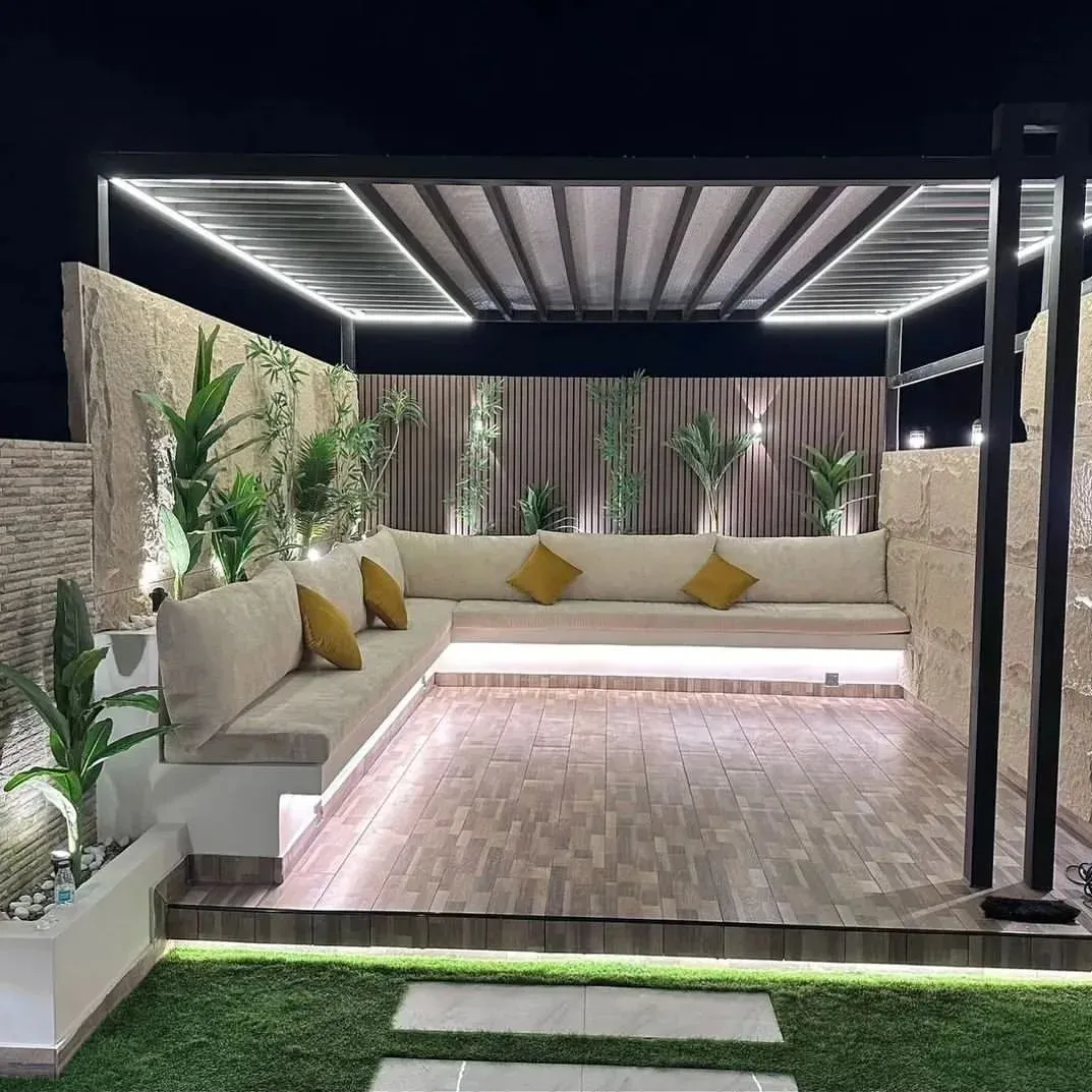 افضل تركيب مجالس زجاجية جاهزة ومظلات سيارات حي النخيل 