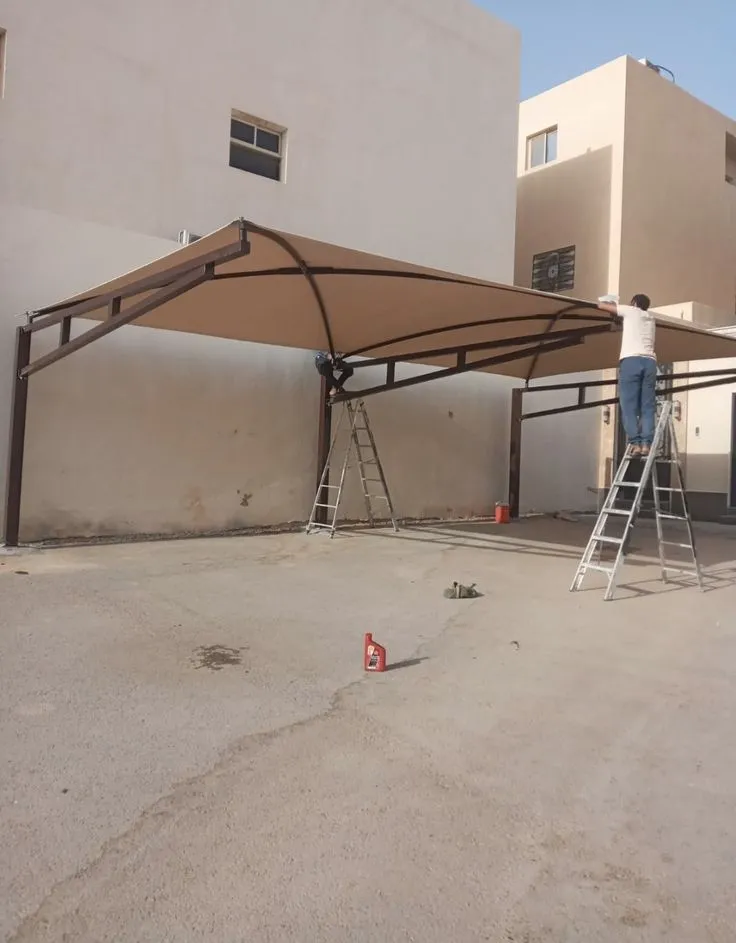 افضل تركيب مجالس زجاجية جاهزة ومظلات سيارات حي النخيل 