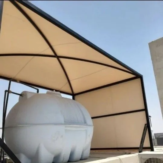 مظلات سحب يدوي ومظلات خزانات بالرياض :حلول تظليل عملية 