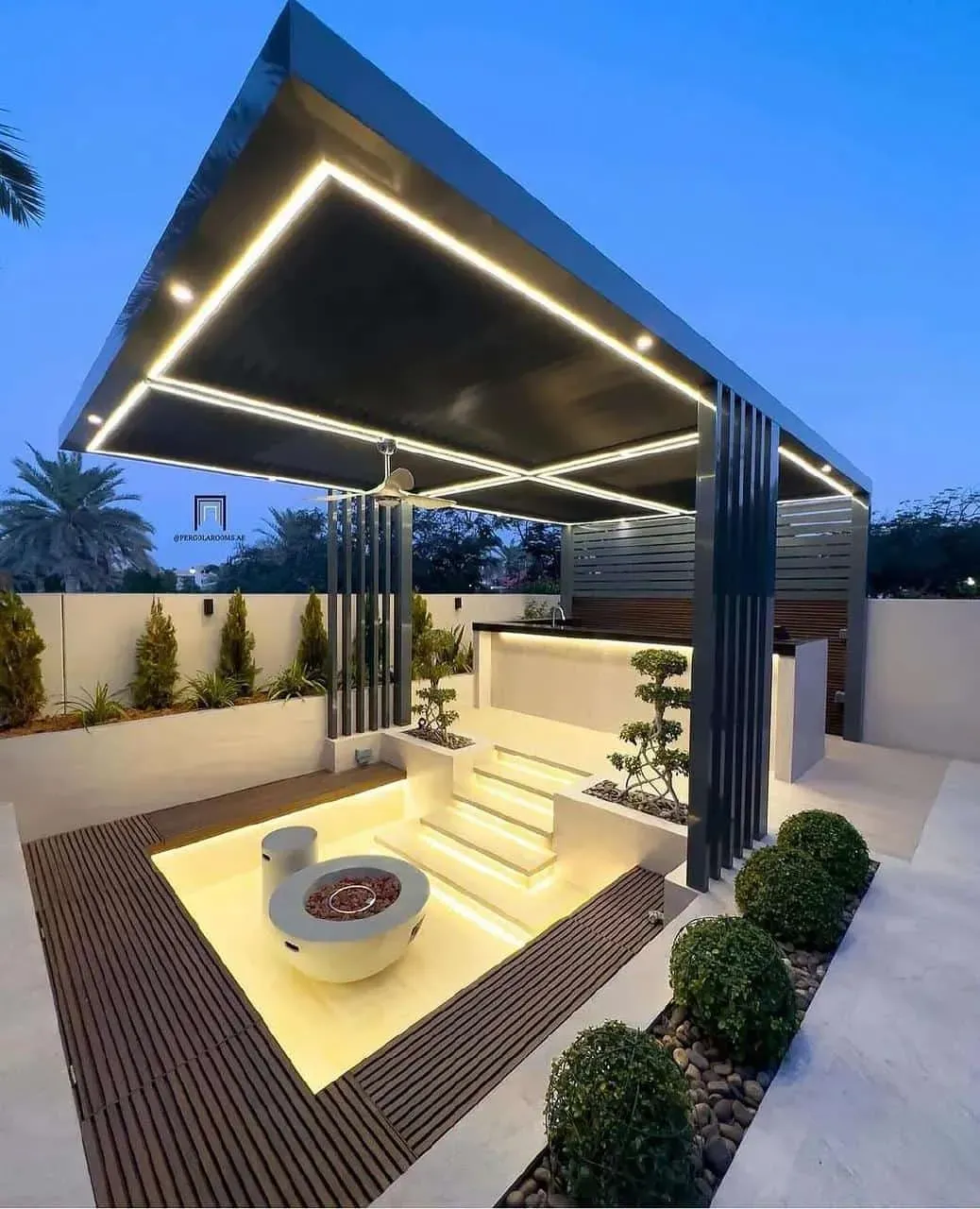 تكلفة تركيب برجولة أحواش بمساحة 20متر تقريبا حي الخليج 