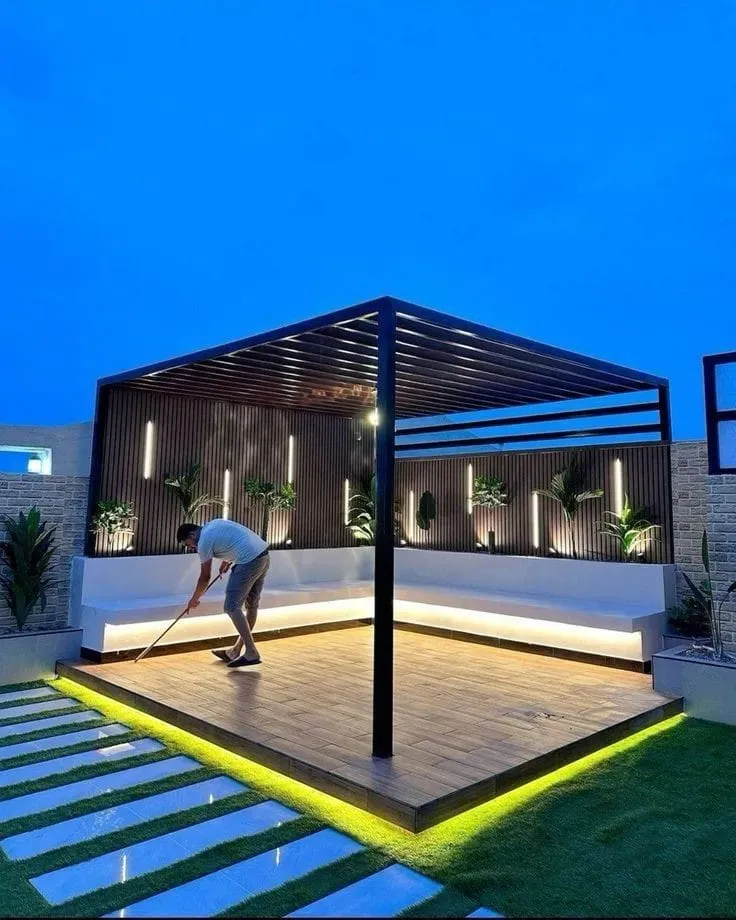 تكلفة تركيب برجولة أحواش بمساحة 20متر تقريبا حي الخليج 