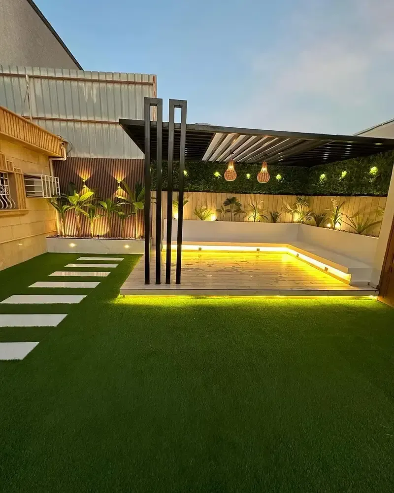 تكلفة تركيب برجولة أحواش بمساحة 20متر تقريبا حي الخليج 