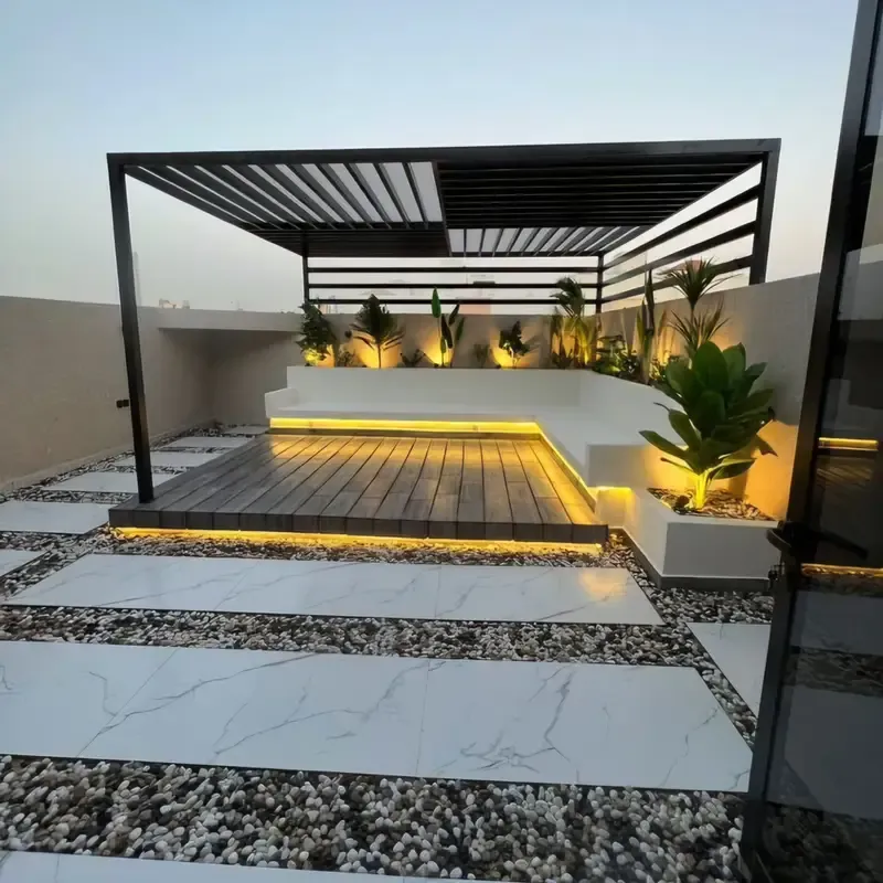 محداد مظلات جلسات خارجية وبرجولات حي التخصصي بالرياض