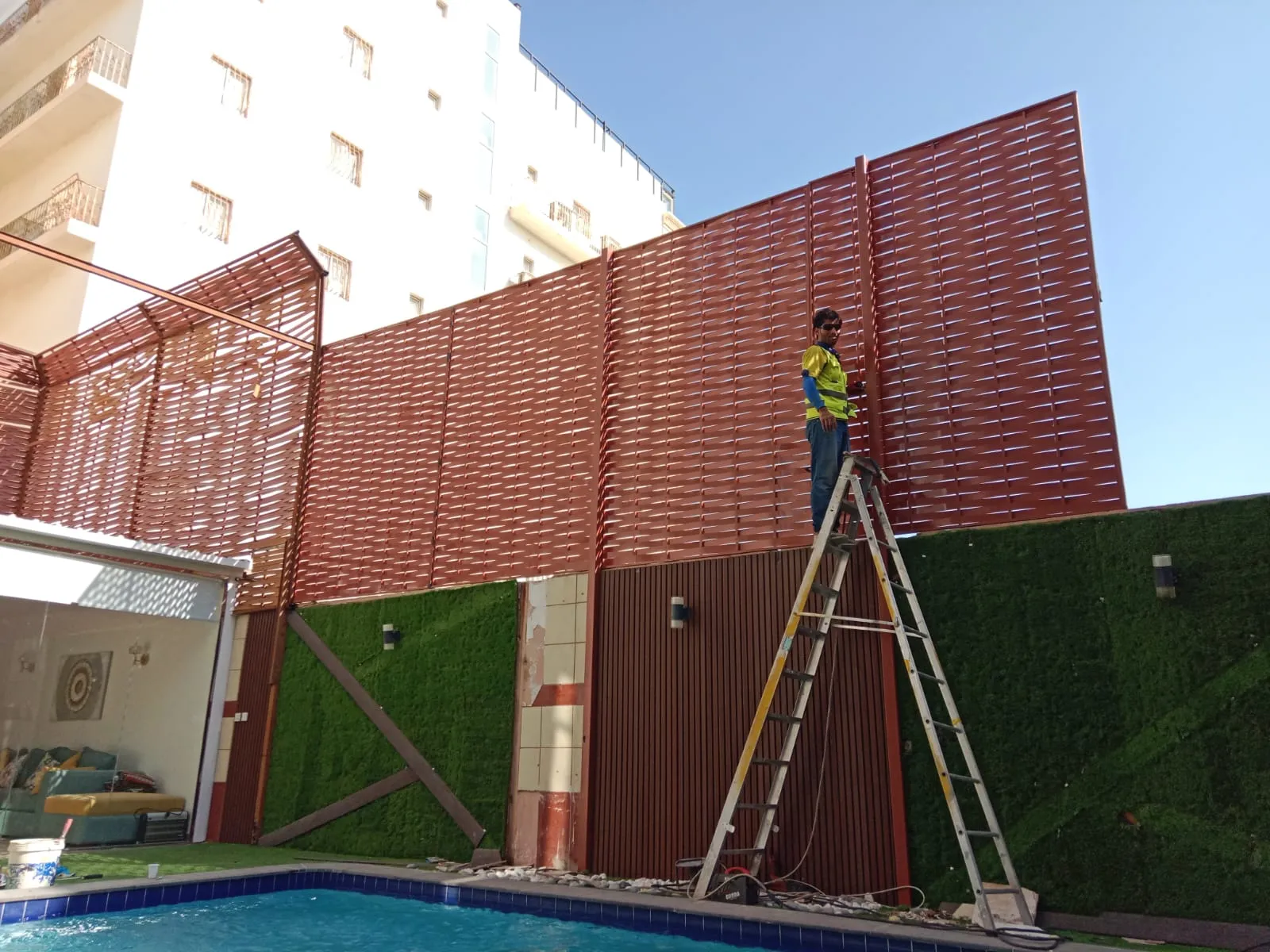 مظلات وسواتر الرياض حي الروضة 