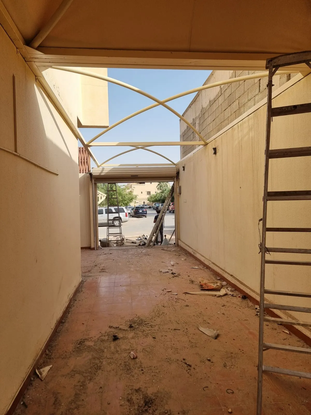 مظلات وسواتر الرياض حي الروضة 