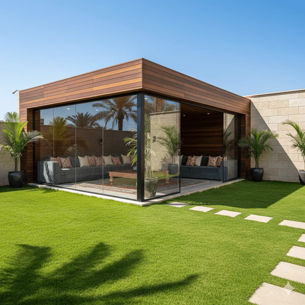 تركيب غرف ساندوتش بانل زجاجيةجاهزة في الخرج للمخازن والمنازل