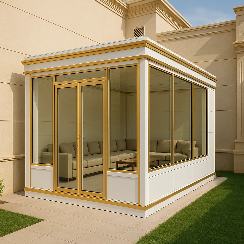 تركيب غرف ساندوتش بانل زجاجيةجاهزة في الخرج للمخازن والمنازل