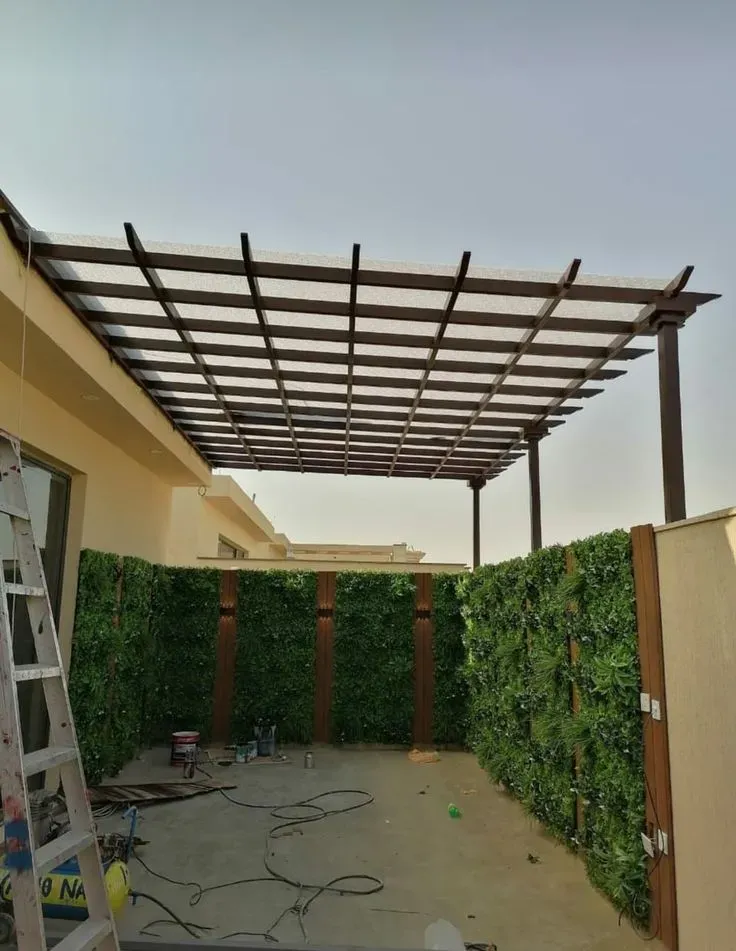 برجولات ديكور للمداخل حي المربع – تضيف ظلال أنيقة وبصمة فنية