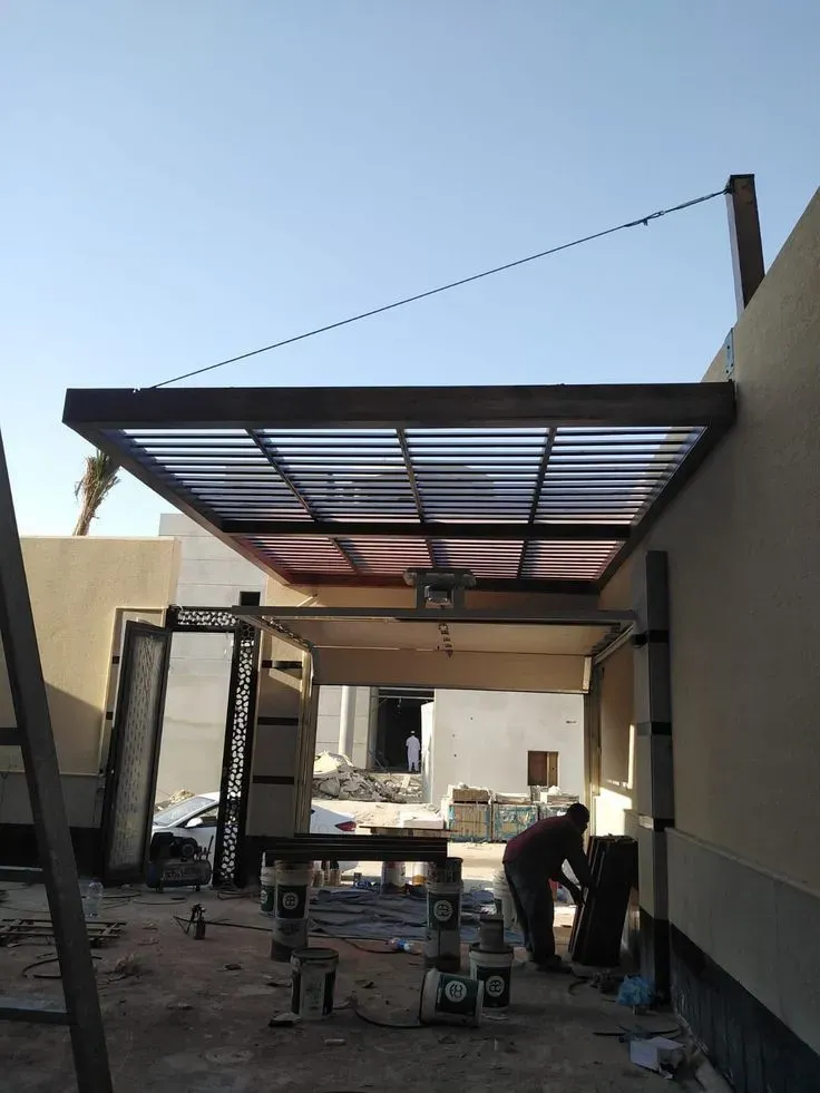 برجولات ديكور للمداخل حي المربع – تضيف ظلال أنيقة وبصمة فنية