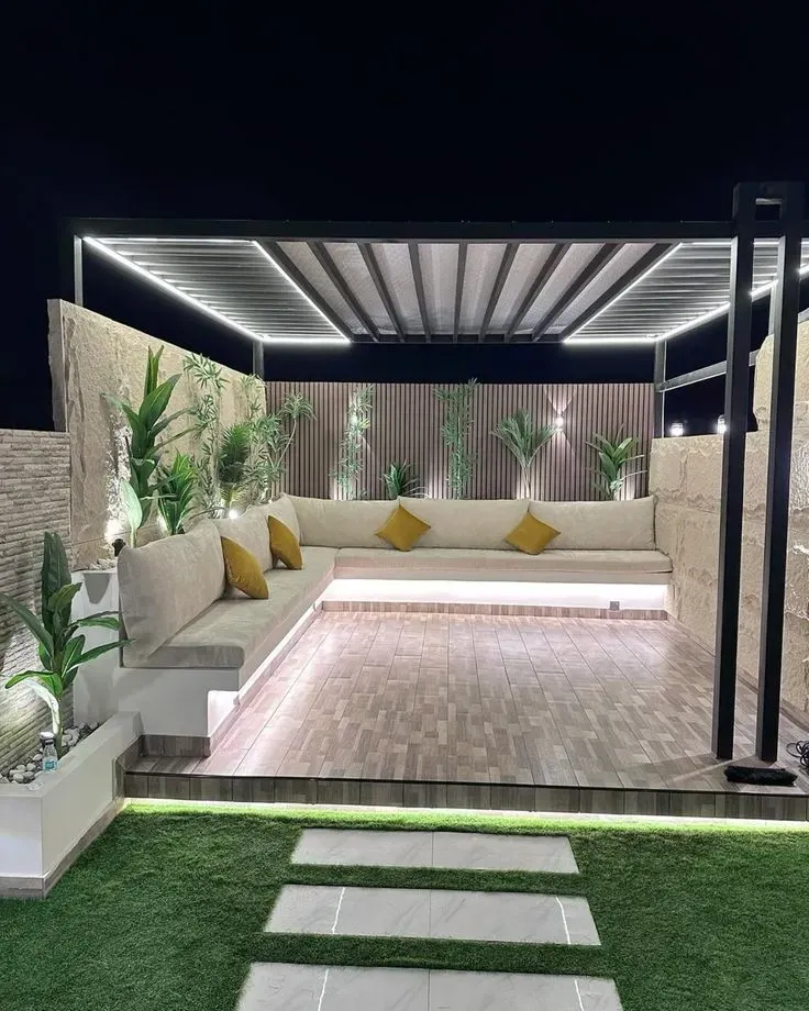 برجولات ديكور للمداخل حي المربع – تضيف ظلال أنيقة وبصمة فنية