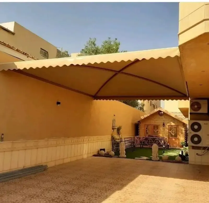 تركيب مظلات حي الياسمين لحل الأمثل لحماية المساحات المفتوحة