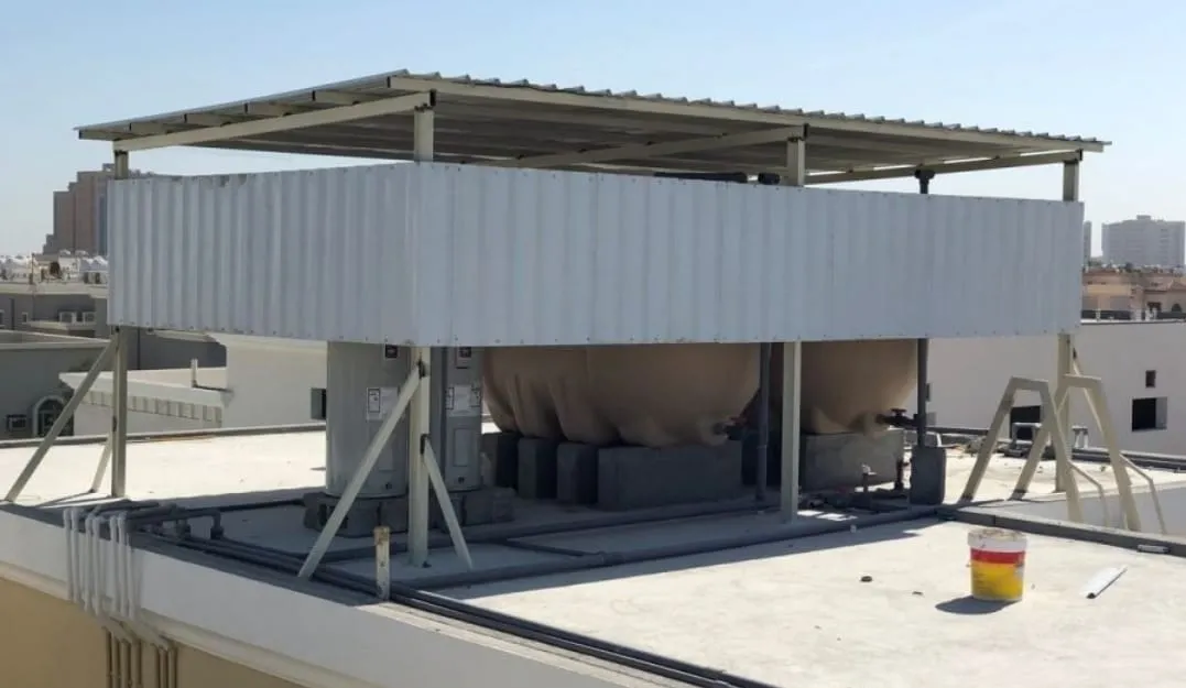 مظلات خزانات مظلات سخانات مظلات مكيفات مظلات السطح حي الحزم