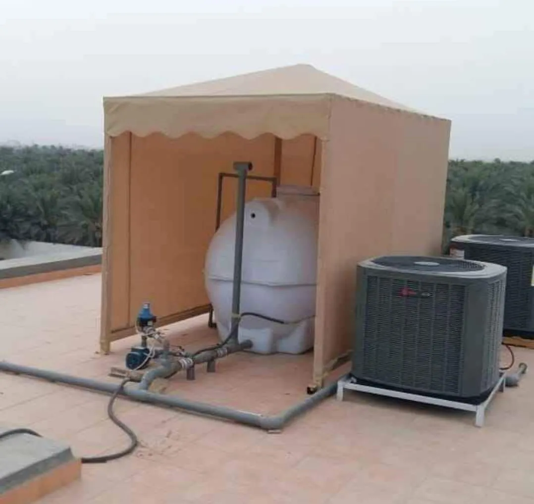 مظلات خزانات مظلات سخانات مظلات مكيفات مظلات السطح حي الحزم