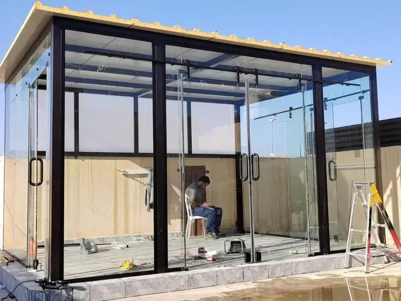 مقاول بناء مجالس زجاجية أنيقة وبسيطة بأقل تكلفة حي الصحافة