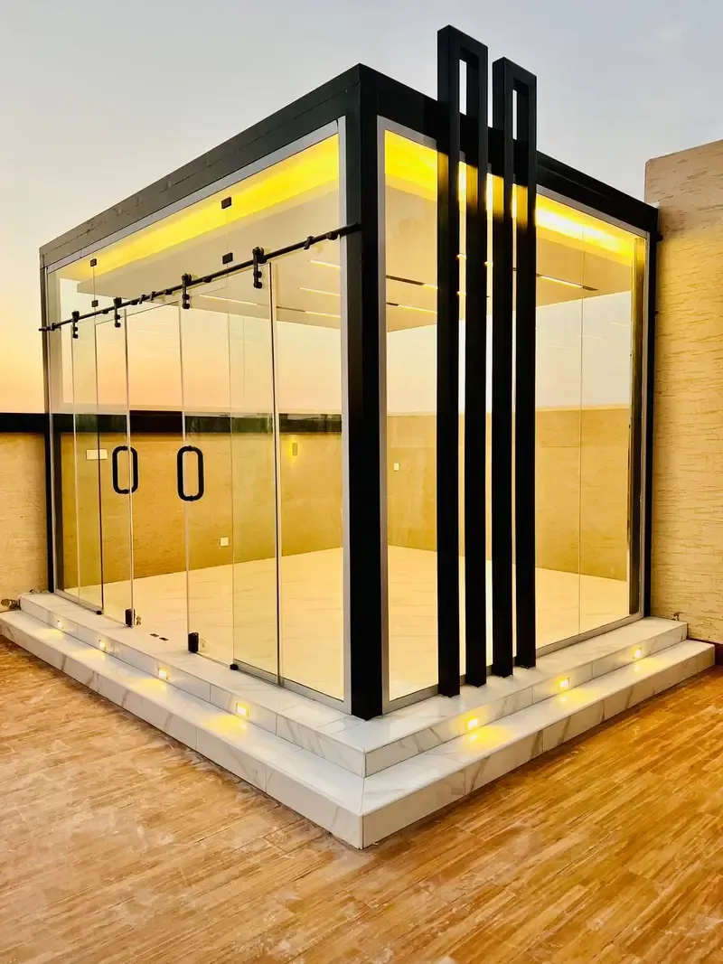 مقاول بناء مجالس زجاجية أنيقة وبسيطة بأقل تكلفة حي الصحافة