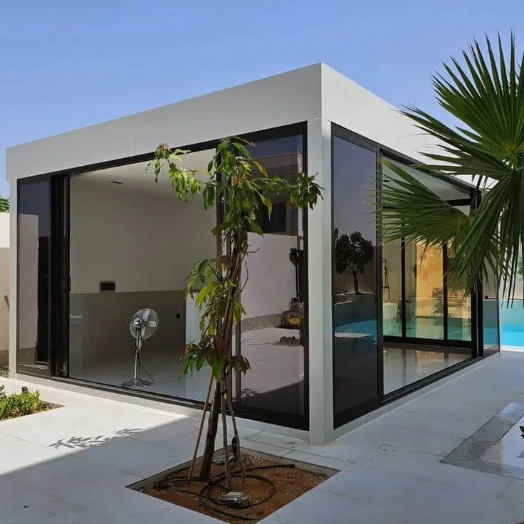 ملاحق خارجية| تركيب ملاحق ساندوتش بانل | ملاحق زجاجية فخمة