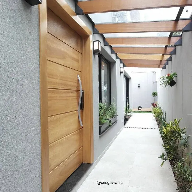 حداد مظلات مداخل فلل في حي اشبيليا والعارض: تصاميم مودرن 