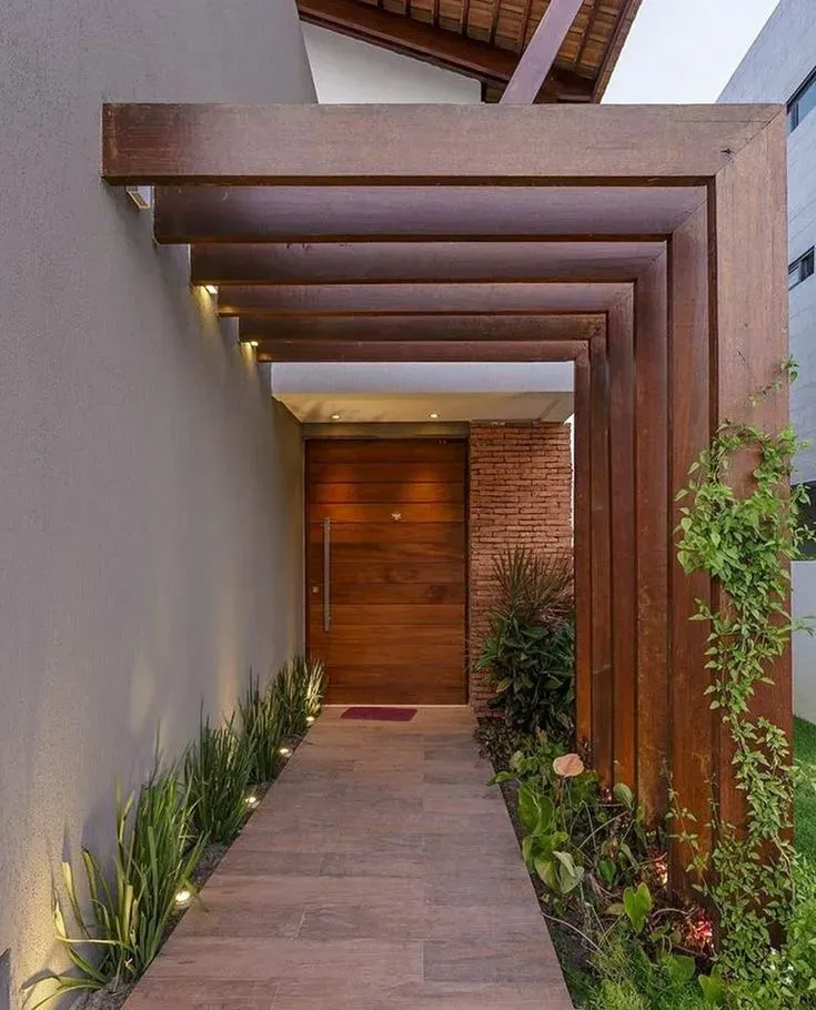 حداد مظلات مداخل فلل في حي اشبيليا والعارض: تصاميم مودرن 