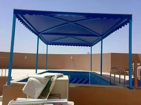 أفضل أنواع مظلات أحواش ومواقف سيارات في الرياض حي الروضة