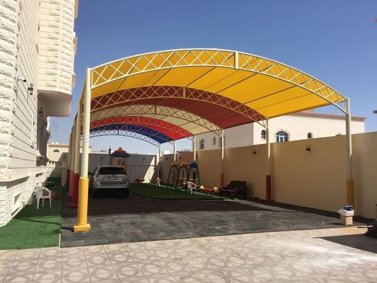 أفضل أنواع مظلات أحواش ومواقف سيارات في الرياض حي الروضة