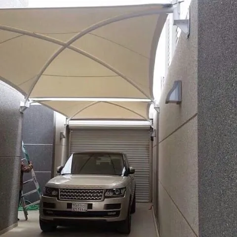 اصلاح مظلات كراج مقوسة بتثبيت آمن في حي السويدي غرب الرياض 