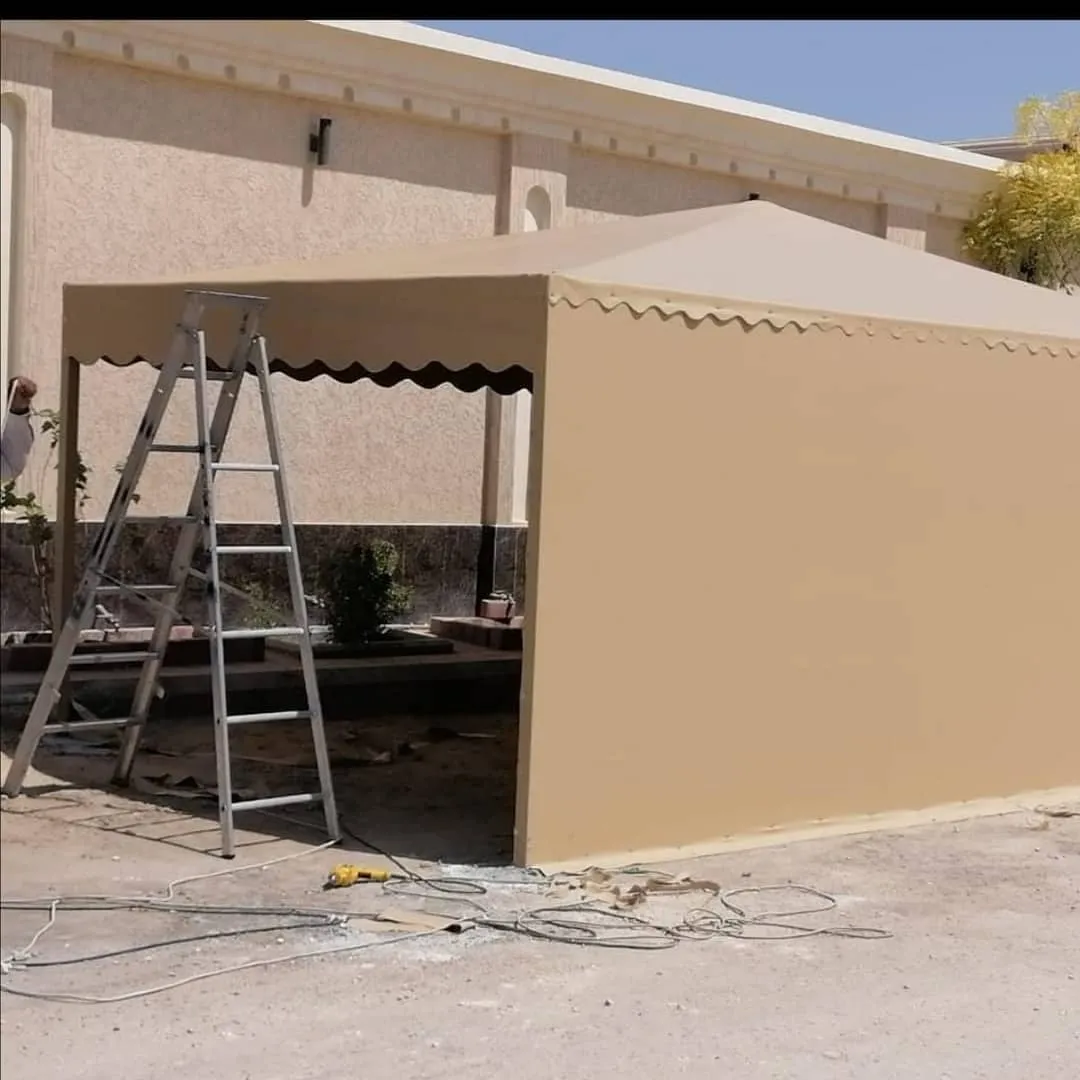 اصلاح مظلات كراج مقوسة بتثبيت آمن في حي السويدي غرب الرياض 