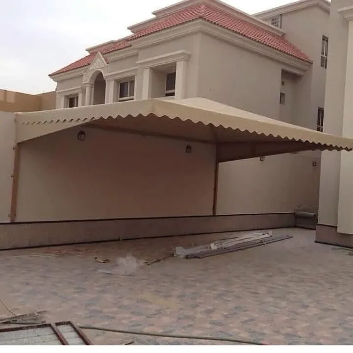 اصلاح مظلات كراج مقوسة بتثبيت آمن في حي السويدي غرب الرياض 