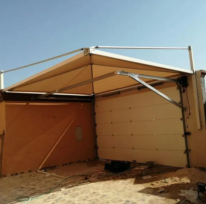 اصلاح مظلات كراج مقوسة بتثبيت آمن في حي السويدي غرب الرياض 