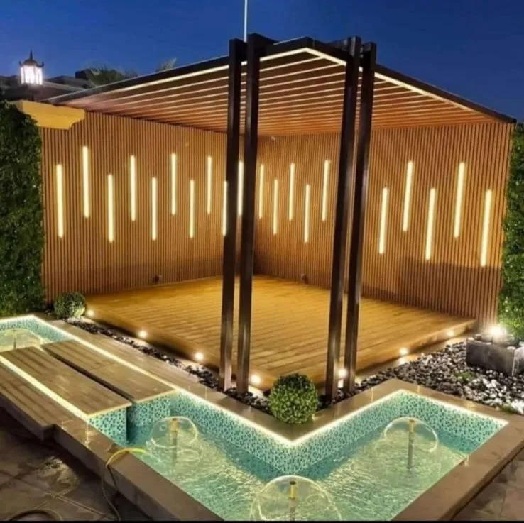 مظلات أحواش وجلسات خارجية حي الندى:بأفضل الأنواع والأسعار