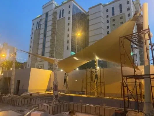 أفضل أنواع قماش مظلات خارجية ومظلات شراع في حي حطين والصحافة