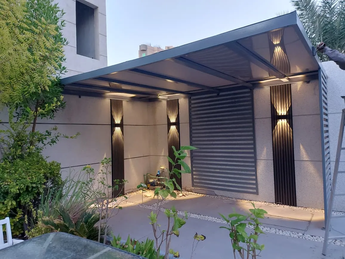 حدادتركيب برجولات حديد للأحواش حي الملقا:أفضل التصاميم